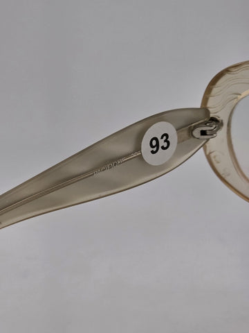 Vintage Jean Lafont Paris “Pacifique” Oval Light Shade glasses 42 France.