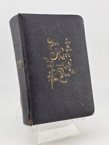 Rare 1900 German Evangelical Hymn Book Gesangbuch Rheinland Westfalen Leather