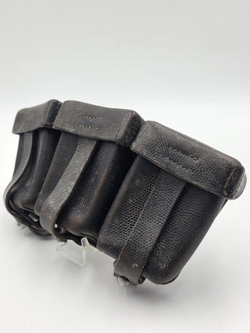 WWII German 1939 K98 Ammo Pouch Stb II./A.R.39 Artillery Regiment 39 Leather