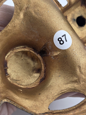 Antique French Statue Bronze Antique religious Lourdes Mary Depose Inkwell.