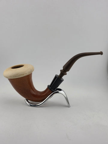 Rare Antique 1940's KAYWOODIE Gourd Meerschaum Calabash Vintage Estate Pipe