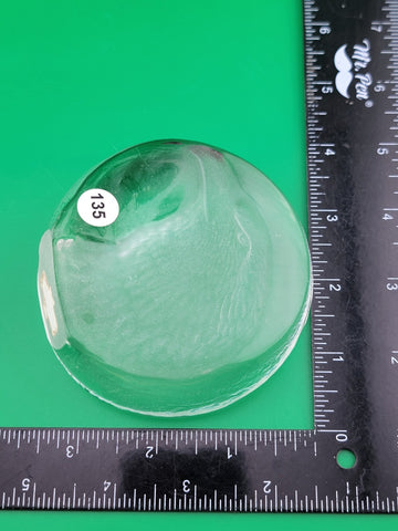 Rare Set Of 2 Mats Jonasson Fish And Bald Eagle MJ Sweden Art Glass Paperweights