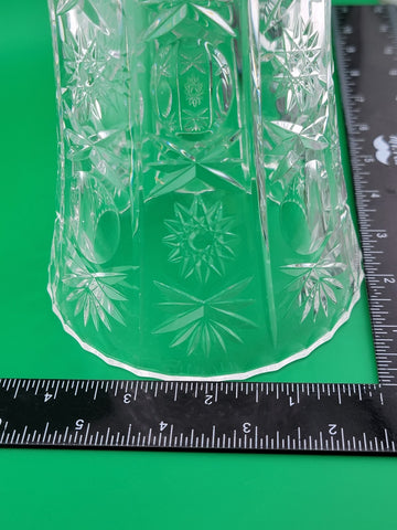 Vintage RCR - Royal Crystal Rock - 24% Lead Crystal Vase - 8.5 In -Made in Italy