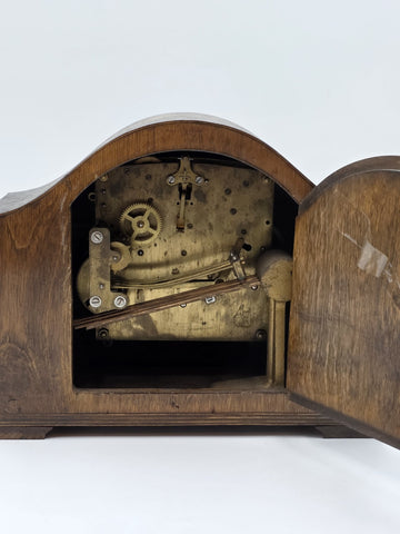 Antique British Bentima Westminster Clock, Art Deco. Working. Read.