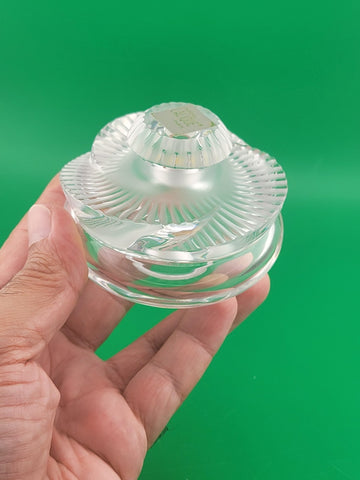 New Lalique Crystal Baptiste Perfume Bottle Made in France Sticker Paris.