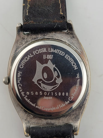 Limitef Ed. Fossil Felix quartz LI-1007 grayish Men's model 5850/15000. Serviced