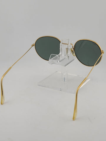 Rare 1980s 52/21mm VINTAGE B&L RAY BAN USA ROUND AVIATOR SUNGLASSES