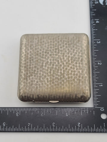 Set Of Antique Leather Wraped Push Button Vesta Case Match Safe W Cigarette Case