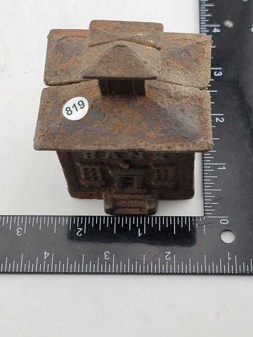 Antique ca. 1870 J.E. Stevens  Cast Iron Cupola  still bank , Good Condition