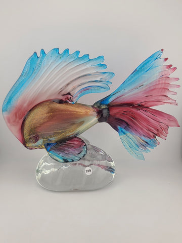 Rare Marco Guiman Venetian Aventurine Italian Art Glass Fish MINT Signed 480/500