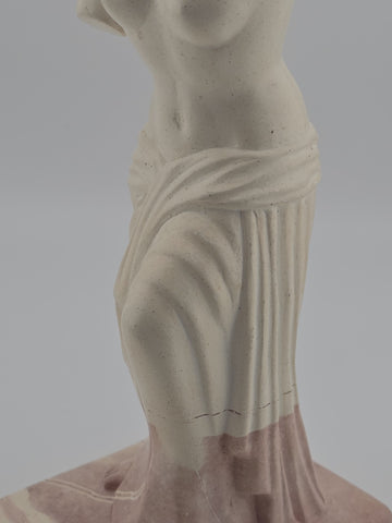 Vintage Venus de Milo Aphrodite Greek Goddess Chalkware Plaster Statue 8.5"