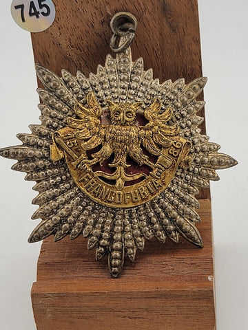 Ultra Rare Antique 19th Century Fraternal Schlaraffia Francofurta Medal.