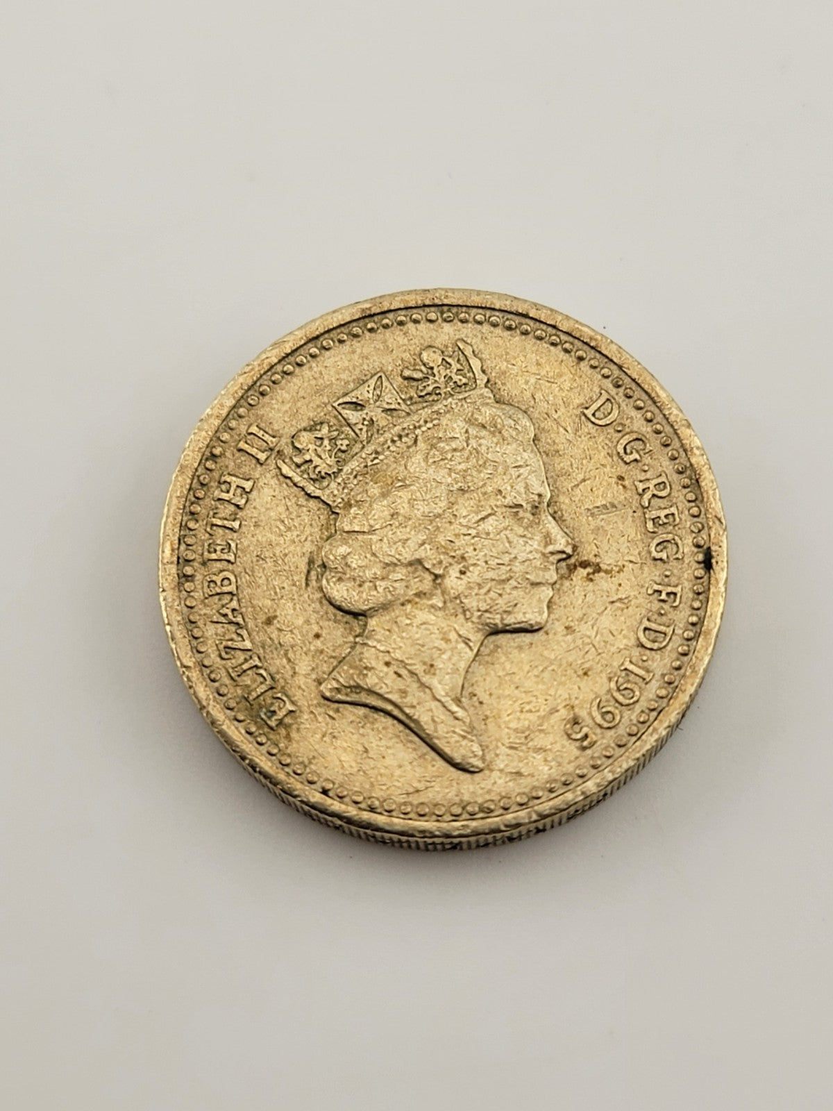 Rare 1995 One Pound “I’M GWLAD   PLEIDIOL WYF” Upside Down Error. Beautiful Coin