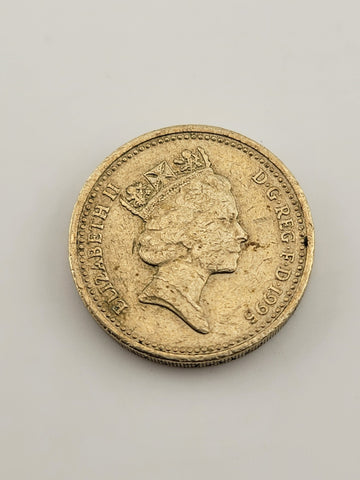 Rare 1995 One Pound “I’M GWLAD   PLEIDIOL WYF” Upside Down Error. Beautiful Coin