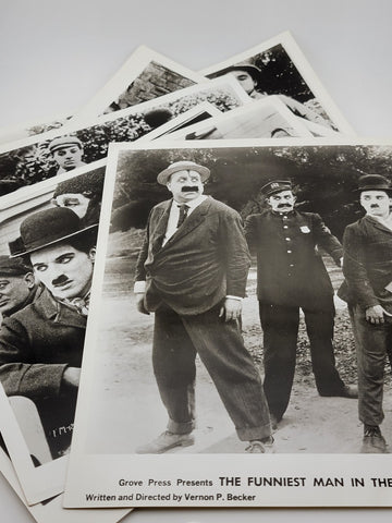 Lot Of 6 Rare Antique Press Release Charlie Chaplin 8x10 Photos, Originals