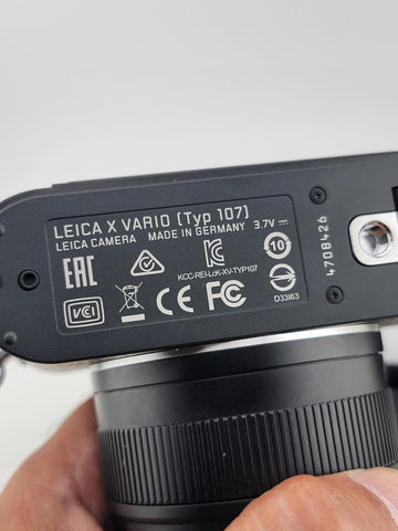 Mint Leica X Vario Typ 107 Black 18430 / 16.2MP Compact Digital Camera. Japan