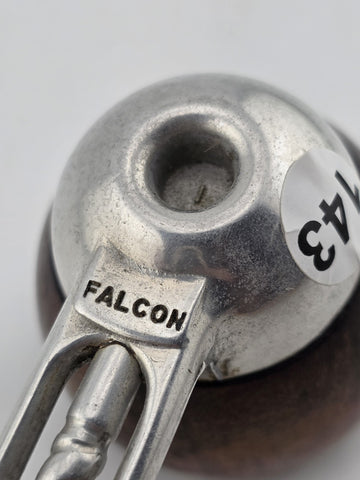 Vtg Collectible Falcon 1 Aluminum Radiator Tobacco Pipe Rusticated Dover Bowl