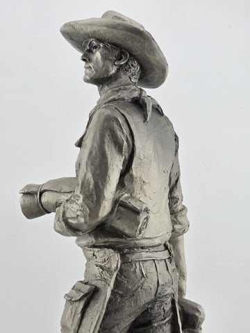 "The Wrangler" by Jim Ponter Pewter Figure Western Heritage Museum Vintage 1979