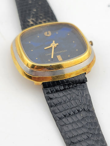 Rare 1970's Vintage French Charles Jourdan 21-jewel Gold Filled watch. Working