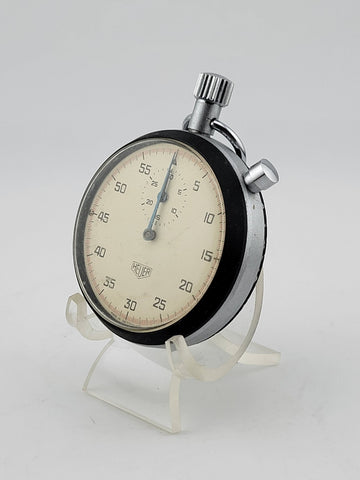Rare Heuer Split-Second Chronograph 1/100 Minute Vintage Excellent Condition