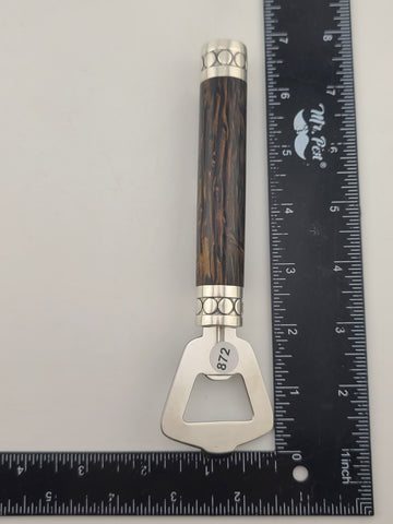 Rare Vintage Collectible John Hardy Sterling Silver Bottle Opener Wood Handle