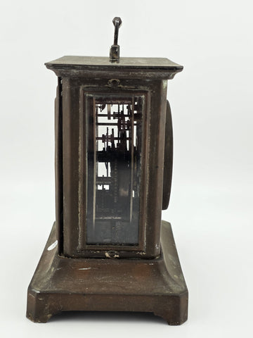 Antique JUNGHANS Germany Carriage Mantle Clock Musical Alarm Clock Music Works