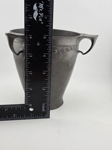 Rare Antique Kayserzinn 4394 Art Nouveau Jugendstil Pewter Vase c1900 German