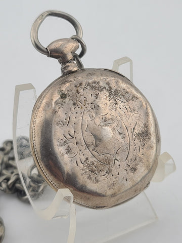 Antique 1880 French Cylinder Pocket Watch 10J “Cylindre Dix Rubis” Key Wind Read
