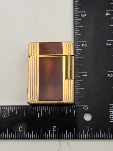 Vintage S.T. Dupont Line 1 Tortoise Shell Laque De Chine Gold palted Lighter