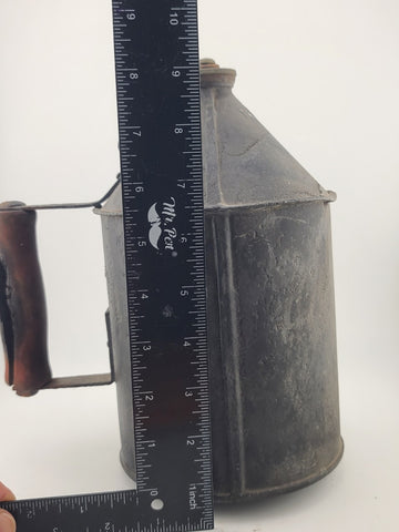 Rare Antique Railroad Water Drinking Can Steel Jug Section Gang Track Worker