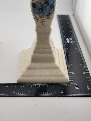 Vintage Mikasa Candlesticks Garden Club Day Dreams Blue Flowers Floral Japan