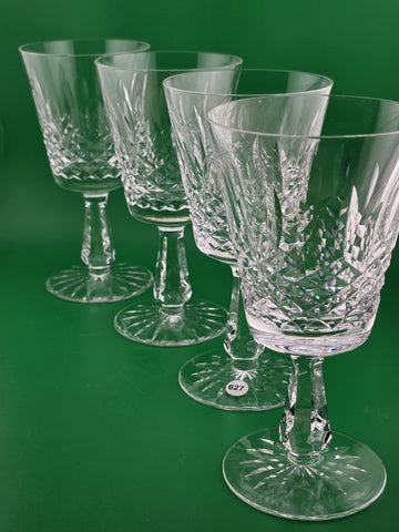 Set Of 4 Antique Waterford Crystal Kenmare Water Goblet Glasses 6 3/4" H