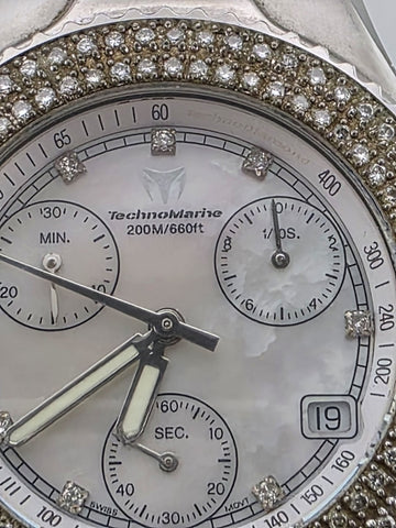 Technomarine Technomillennium Chronograph Diamond Bezel Quartz Watch SW6692.