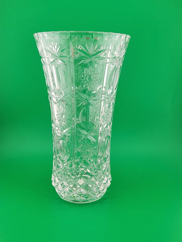 Vintage RCR - Royal Crystal Rock - 24% Lead Crystal Vase - 8.5 In -Made in Italy
