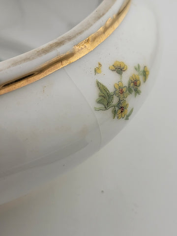 Vintage Erphila Germany Porcelain Jewelry Trinket Box Great Condition 1930s