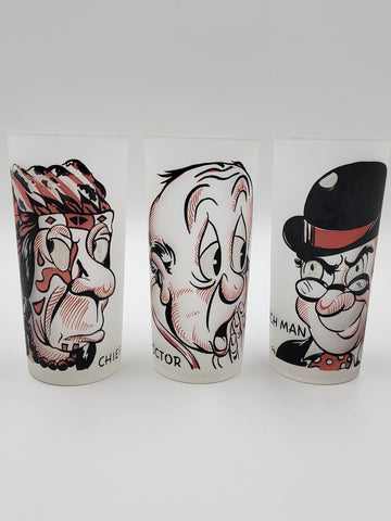 MCM Federal  Gay Fad Glasses 7 Glasses Rich Man Poor Man Beggar Man Thief 1950’s