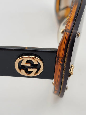 Rare Vintage Oversized Gucci Italy Womens Sunglasses GG2240 003 - 150-145.