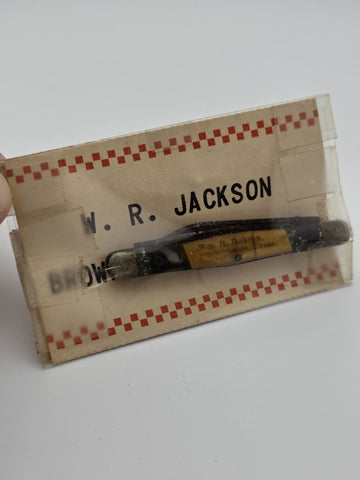 Rare Antique WW1 N.C. Co Canton Ohio Pocket Knife Used By Wm R Jackson, Texas
