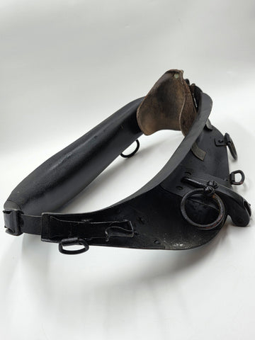 Ultra Rare Antique 19th C Drop Down Firefighting Station Clip On Horse Harness.