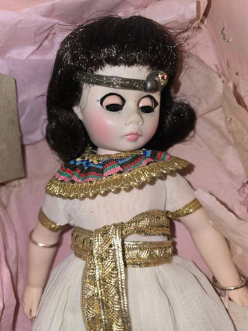 Rare Vintage collectible 1980's Madame Alexander 12” Cleopatra doll new in box.