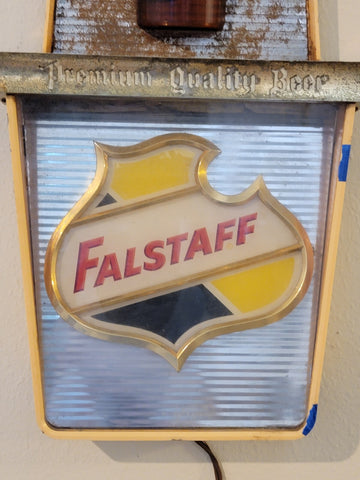 Rare Vintage Collectible Falstaff Beer Sign 1960's For Bar / Mancave. Untested.