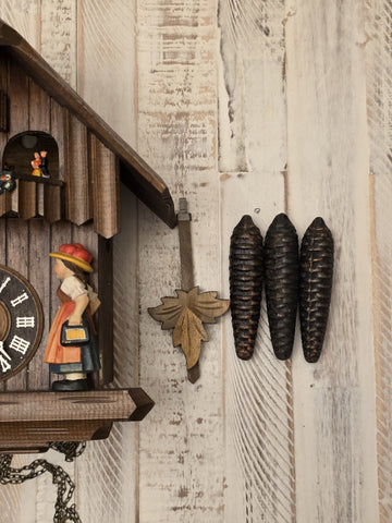 Vtg German Cuckoo Clock Regula 25 Thorens Edelweiss Music Dancing Figures. Read.