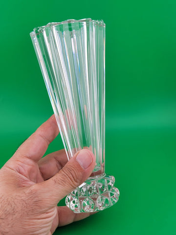 Vintage Rosenthal Crystal Vase Deep Cut Made In Germany Vase Classic Starburst