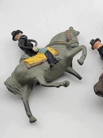 Large Lot Of Antique Britains Detailed Civil War/ Indian Toy soldiers lead metal