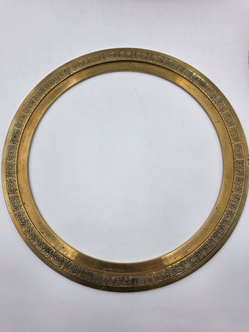 Antique Chinese Brass Dragon Handle Lidded Tureen Qing Hot Pot with Foo Dog Lid