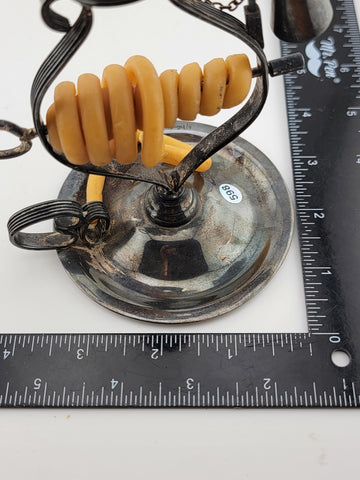 Rare Exceptional 18th c. GEORGIAN WAX JACK FOR SEALING DOCUMENTS & SIGNET RINGS