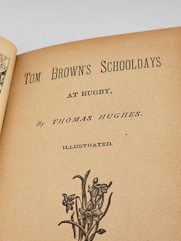 Tom Brown’s School Days Franklin Edition 1887 RARE By Thomas Hughes Illustrated