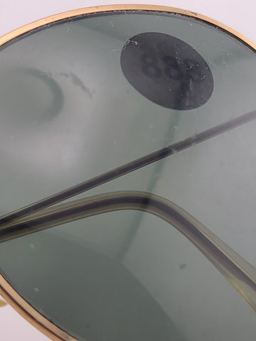 Rare 1980s 52/21mm VINTAGE B&L RAY BAN USA ROUND AVIATOR SUNGLASSES