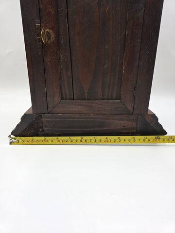 Rare Antique 1895 HAC 14 Day Strike Mantel Clock Carved Walnut Serviced Working