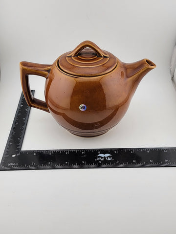 Vintage Collectible McCoy Pottery Small Brown Teapot USA